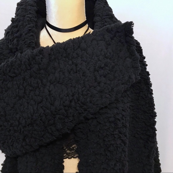 BP NWOT Open Front Sherpa Hooded Cardigan Women S/M - Picture 4 of 12